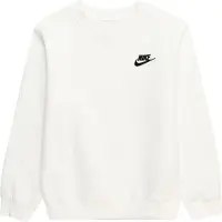 Nike Sweatshirt Nsw Club Fleece Crew - Vit/svart Barn, storlek L: 147-158 cm