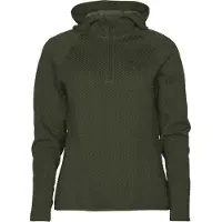 Pinewood Everyday Travel Hoodie Dam (Färg: Mörkgrönmelerad, Storlek: Small)