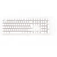 Ducky White - 115 Keycap set - Seamless Double-shot PBT - Nordic Layout