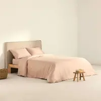 Terracota Nordiskt Satin Påslakanset 300 Trådar För 80x200 Cm