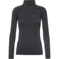 Falke Women's Long Sleeve Zip Wool-Tech Black