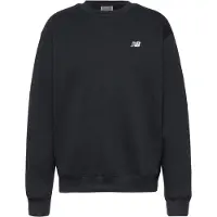 New Balance Sweatshirt Fleece Essentials Crew - Svart, storlek Large
