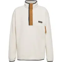 Columbia - Varumärken - Helvetia II Half Snap Fleece Chalk för Unisex - Storlek XL - Beige