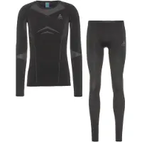 Odlo Set Long Fundamentals Performance Warm M Black/Graphite Grey