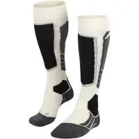 Falke - Skidstrumpor dam - SK2 Intermediate Wool W Off White för UnisexUll - Storlek 41-42 - Vit