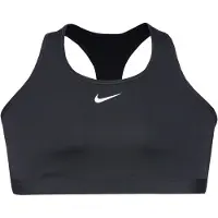 Nike Sport Bh Dri-fit Swoosh Medium Support - Svart/vit Dam, storlek 2X Plus Size (18W - 20W)