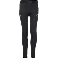Adidas Sportbyxa 'TECHFIT' svart / vit