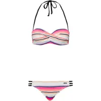 Venice beach Bikini kräm / orange / korall / svart