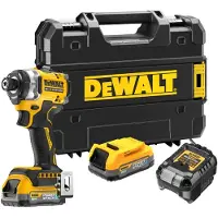 DeWalt Slagskruvdragare DCF860E2T-QW; 18 V; 2x1,7 Ah batt.