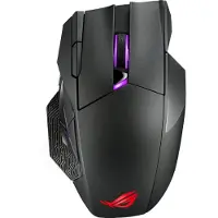Asus ROG Spatha X Gaming-mus Trådlös, USB Optisk Svart 12 Knappar 19000 dpi Upplyst