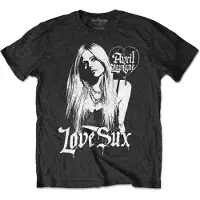 Ginza.se Avril Lavigne: Unisex T-Shirt/Love Sux (Black) (Back Print) (Small)