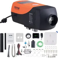 Vevor Dieselluftvärmare, 12 och 24V 2KW dieselvärmare med fjärrkontroll och LCD-display, 10L bränsletank diesel parkeringsvärmare, snabb uppvärmning för husbil, släpvagn, husbil, båt