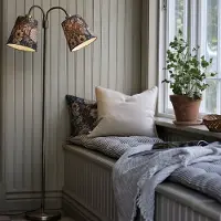 PR Home Golvlampa Amy Sofia, Brun / rost, Vardagsrum / matsal, Metall, Golvlampa