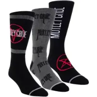 Ginza.se Motley Crue: Assorted Crew Socks 3 Pack (One Size)