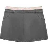Pull&Bear Kjol mörkgrå / puder
