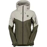 SCOTT - Skidjackor dam - Explorair 3L Jacket W Dust White Douglas Green för Unisex - Storlek XS - Khaki