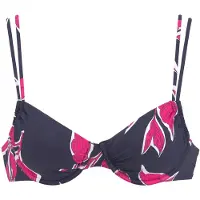 LASCANA Bikiniöverdel marinblå / rosa / vit