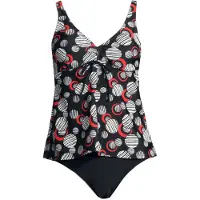 LASCANA Tankini röd / svart / vit