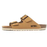 Bayton Pantolette 'Atlas' camel / svart