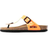 Bayton Pantolette 'Mercure' brun / ljusorange / svart