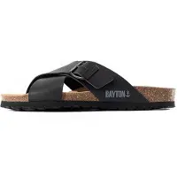 Bayton Pantolette 'Era' rökblå / svart