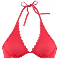 LASCANA Bikiniöverdel 'Scallop' grenadine