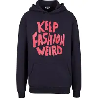 9N1M SENSE Sweatshirt 'Keep Fashion Weird' grenadine / svart
