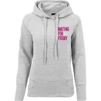 Merchcode Sweatshirt gråmelerad / mörkrosa
