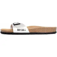 Bayton Pantolette 'Zephyr ' svart / vitmelerad