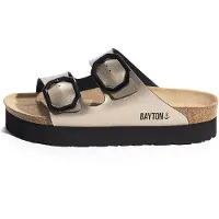 Bayton Pantolette 'Japet' guld / svart