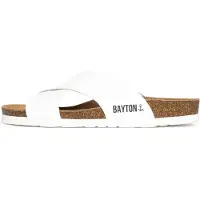 Bayton Pantolette 'Gomera' brun / svart / vit