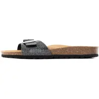 Bayton Pantolette 'Zephyr' karamell / svart