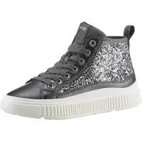 Geox Höga sneakers J LAQUINNY GIRL flickor - Silver - 32