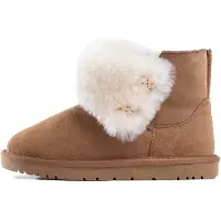 Gooce Snöboots 'Junia' kräm / kastanjebrun
