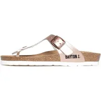 Bayton Pantolette 'Mercure' roséguld / svart / vit