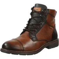 Pikolinos för män. M2M-8156C1 York Ankle Boots i läder ljusbrun (43), Hud, Karta, Zip, Casual, Läderimitation