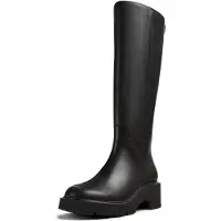 Camper för kvinnor. K400659-001 Skinnstövlar Milah svart (37), Hud, 5 till 8 cm, Ingen, Klassisk
