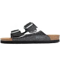 Bayton Pantolette 'Atlas' rökblå / svart / silver