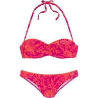 Venice beach Bikini orange / mörkrosa