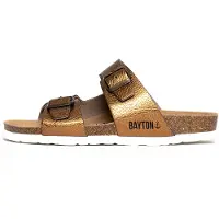 Bayton Pantolette 'Ilithye' brons / svart