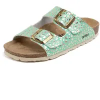 Bayton Sandal 'Atlas' guld / grön / svart