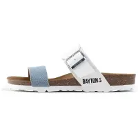 Bayton Pantolette 'Valence' blå denim / vit