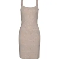 LASCANA Stickad klänning beige