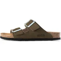 Bayton Pantolette 'Atlas' khaki / svart