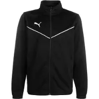 Puma Sportjacka 'TeamRise' svart / vit
