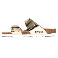 Bayton Sandal 'Marbella' ljusbrun / guld / svart / vit