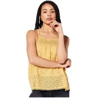 Superdry Vintage Woven Lace ärmlös T-shirt