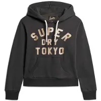 Superdry Glitter Graphic Logo Huvtröja