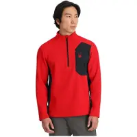 Spyder - Fleece - Bandit 1/2 Zip Red för Unisex - Storlek M - Röd