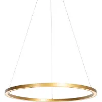 QAZQA Hänglampa i guld 80 cm inkl LED 3-stegs dimbar - Girello
